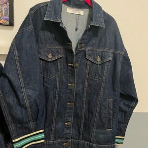Zara Z1975 women’s denim jacket with ribbed cuffs